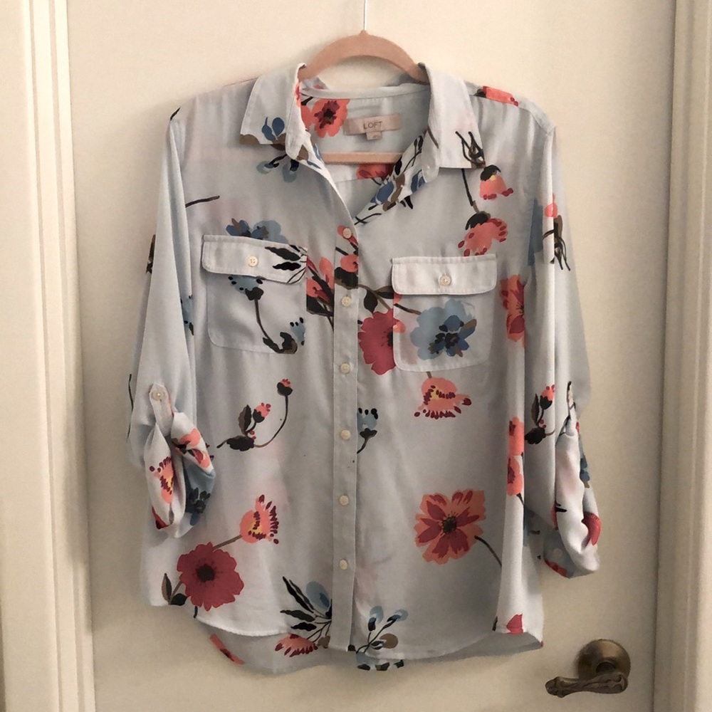 Flower utility blouse